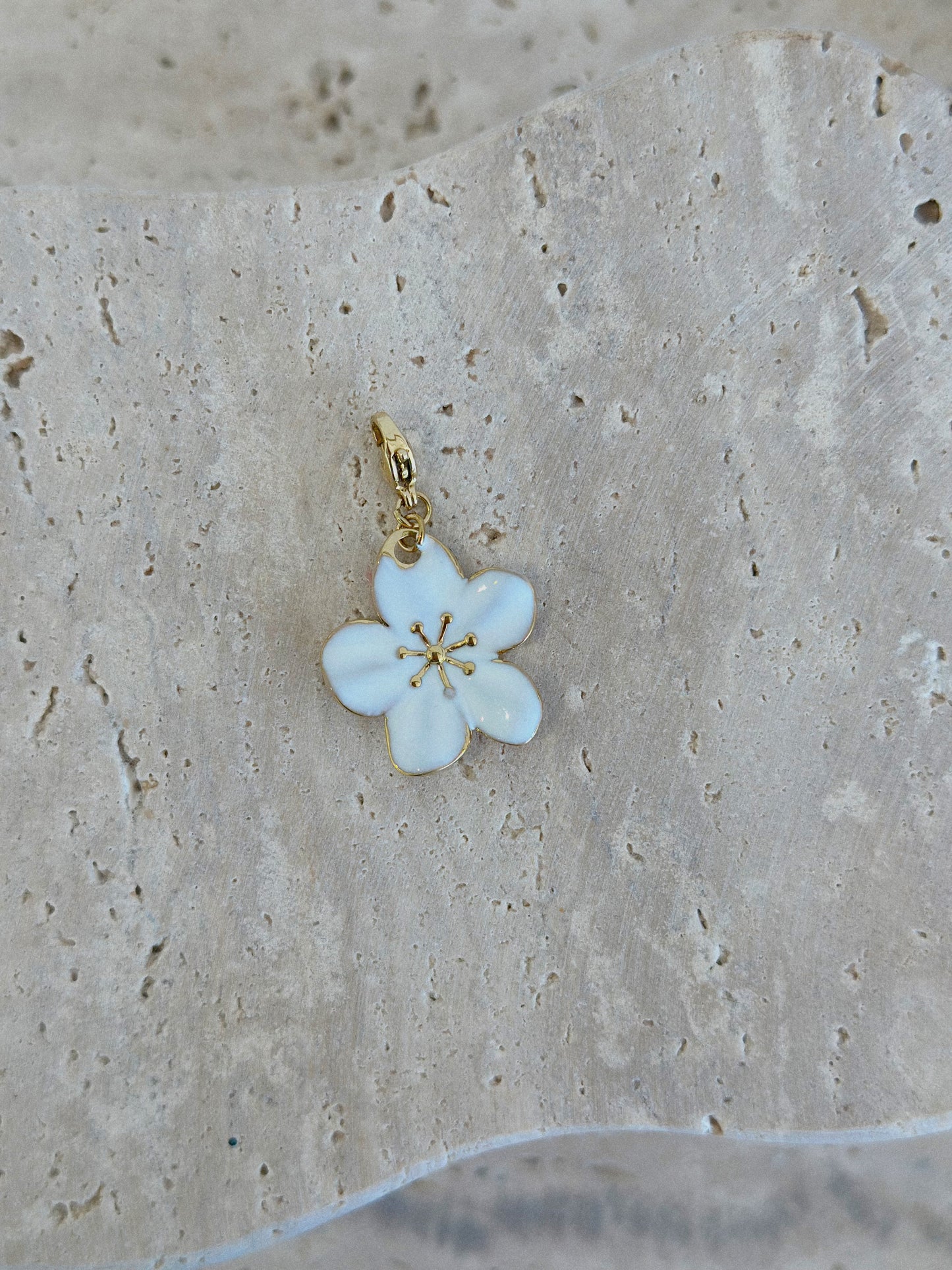 Charm Fleur blanche